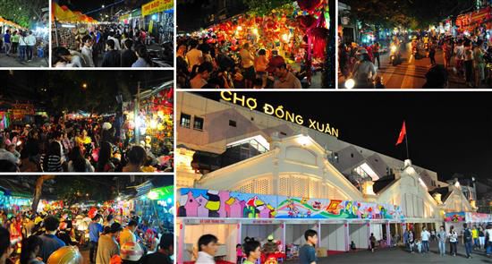 Canh cho Dem thu hut nguoi dan Ha Noi